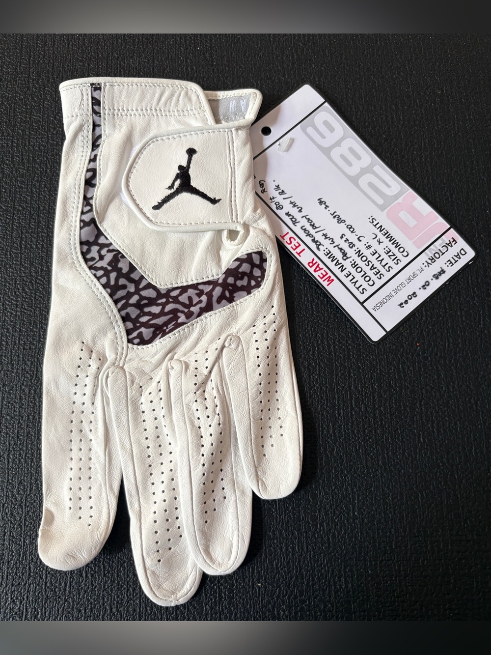Jordan Mens Golf Glove w Jumpman, XL left